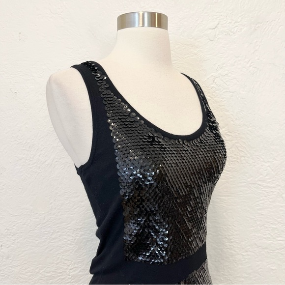 Yoana Baraschi Black Knit Dress Sequins XS Extra Small - Picture 11 of 11